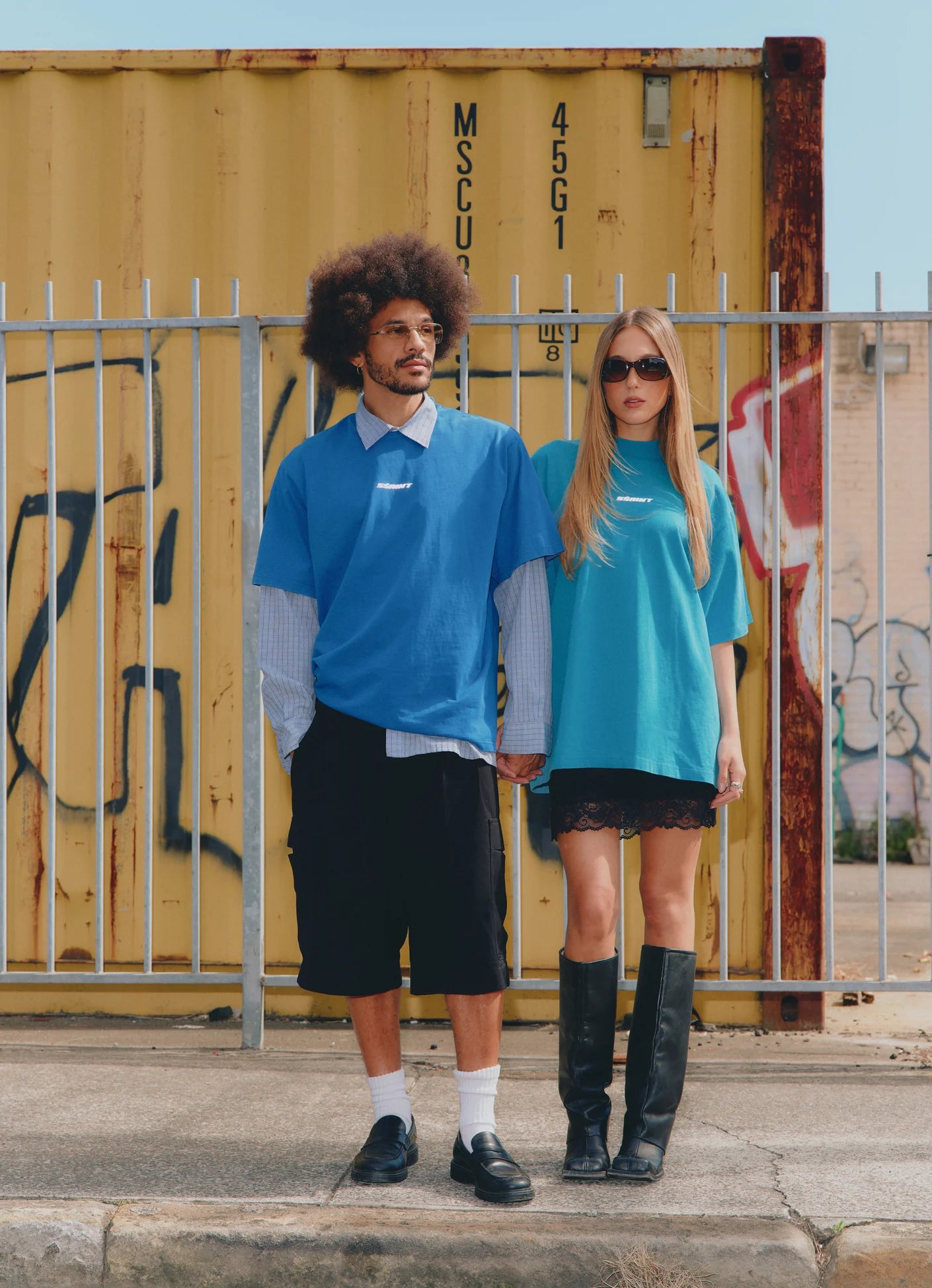 Reflective Logo Dark Blue Tee