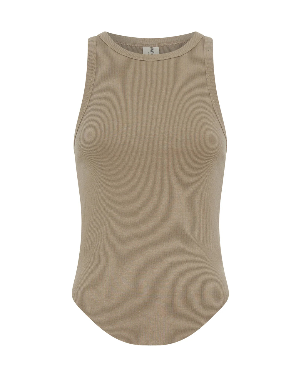 Distressed Ramone Rib Tank Sand