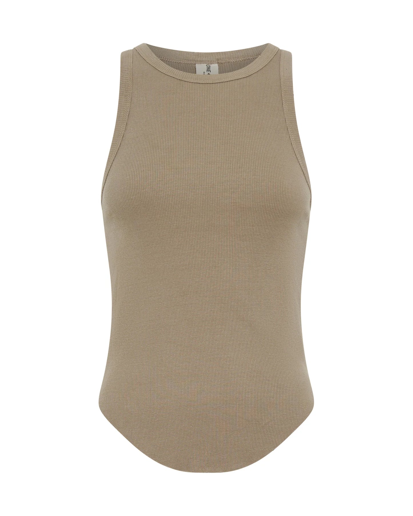 Distressed Ramone Rib Tank Sand