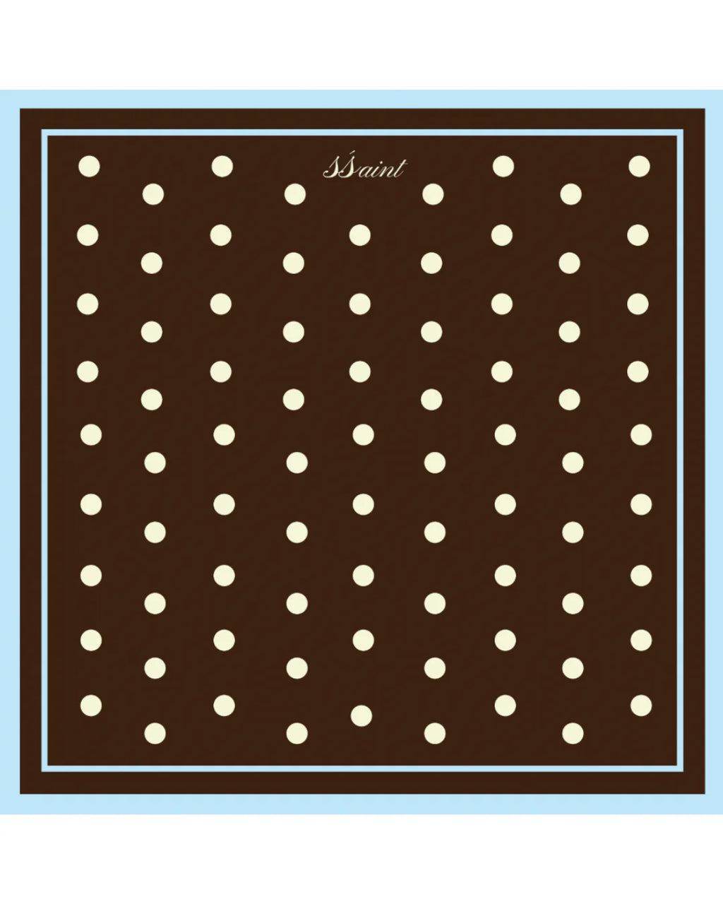 Brown Blue Polka Dot Sarong