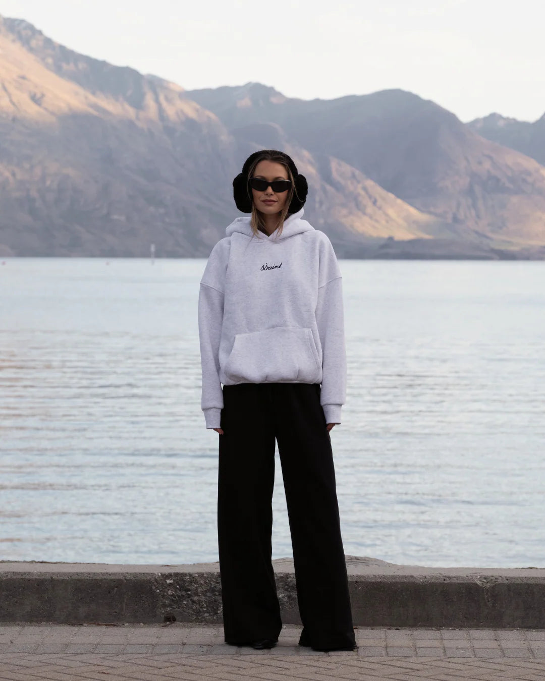 SSAINT Logo Hoodie Grey