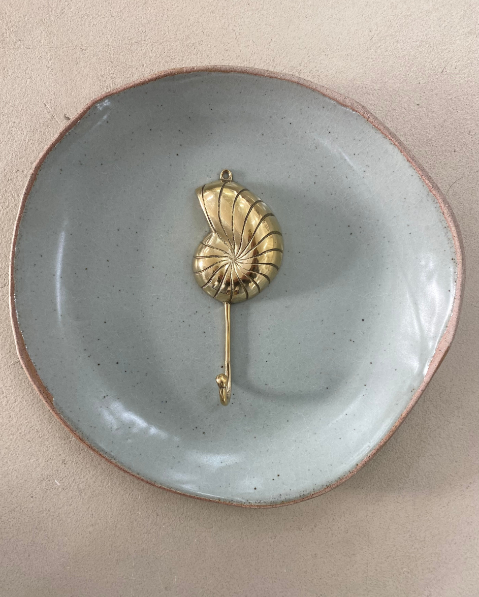 Brass Sea Shell Wall Hook