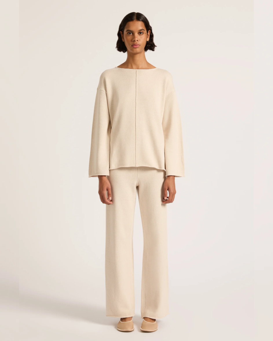 Lilou Knit Pant Bone