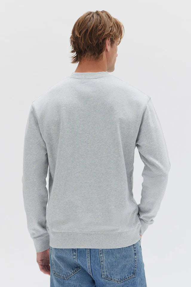 Mens Stacked Crew Grey