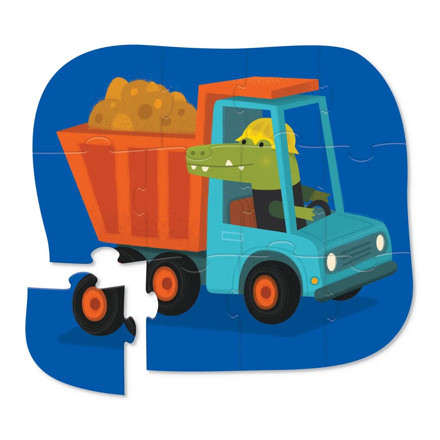 Mini Construction Croc Puzzle 12pc