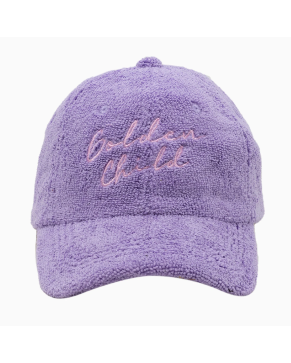 Terry Towelling Cap Purple