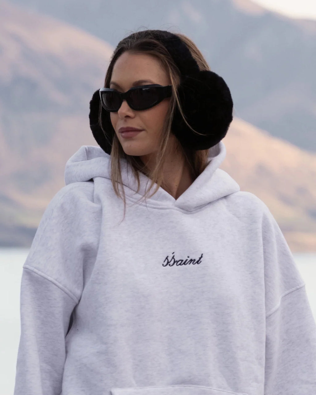SSAINT Logo Hoodie Grey