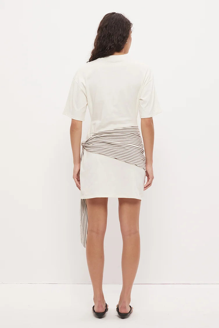 Elki Mini Dress Cream Stripe