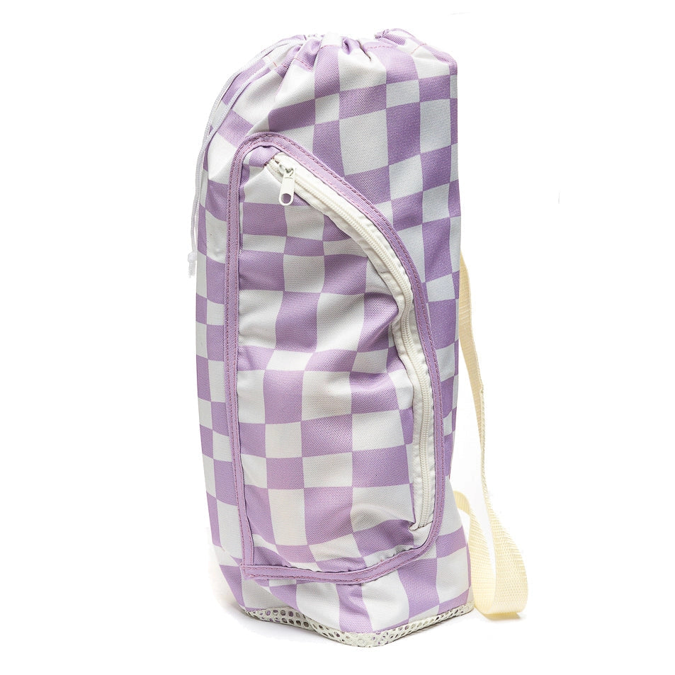 Ava Baby Chair Purple Check