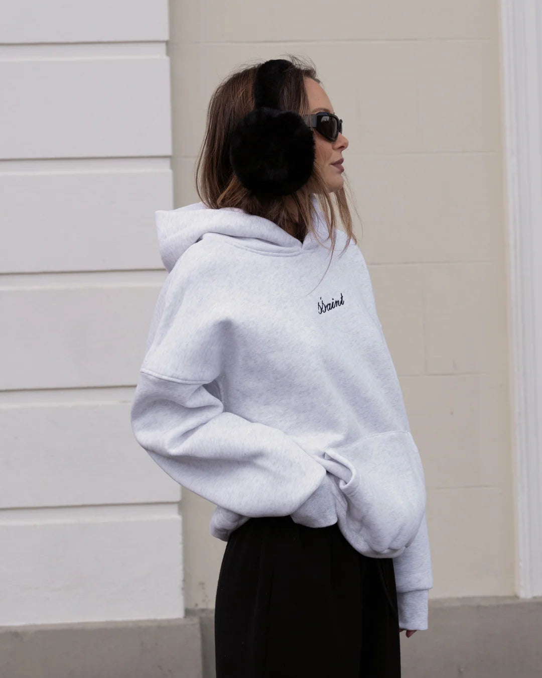SSAINT Logo Hoodie Grey
