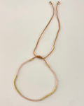 Gold Nude Beaded Bracelet