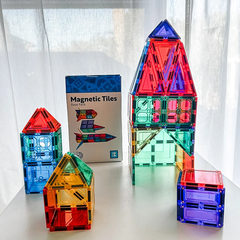Magnetic Tiles 64 Piece Set