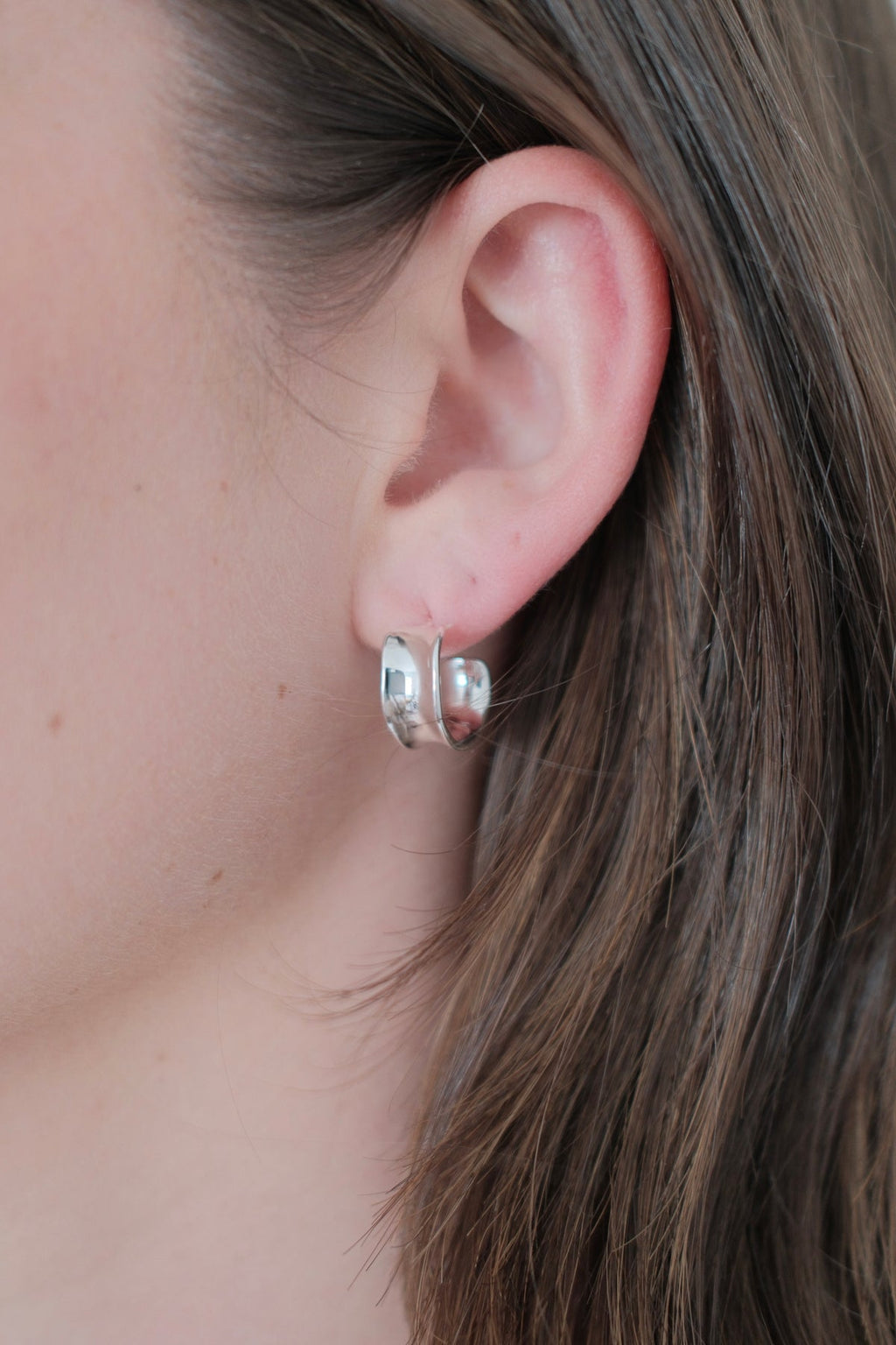 Nina Hoop Silver