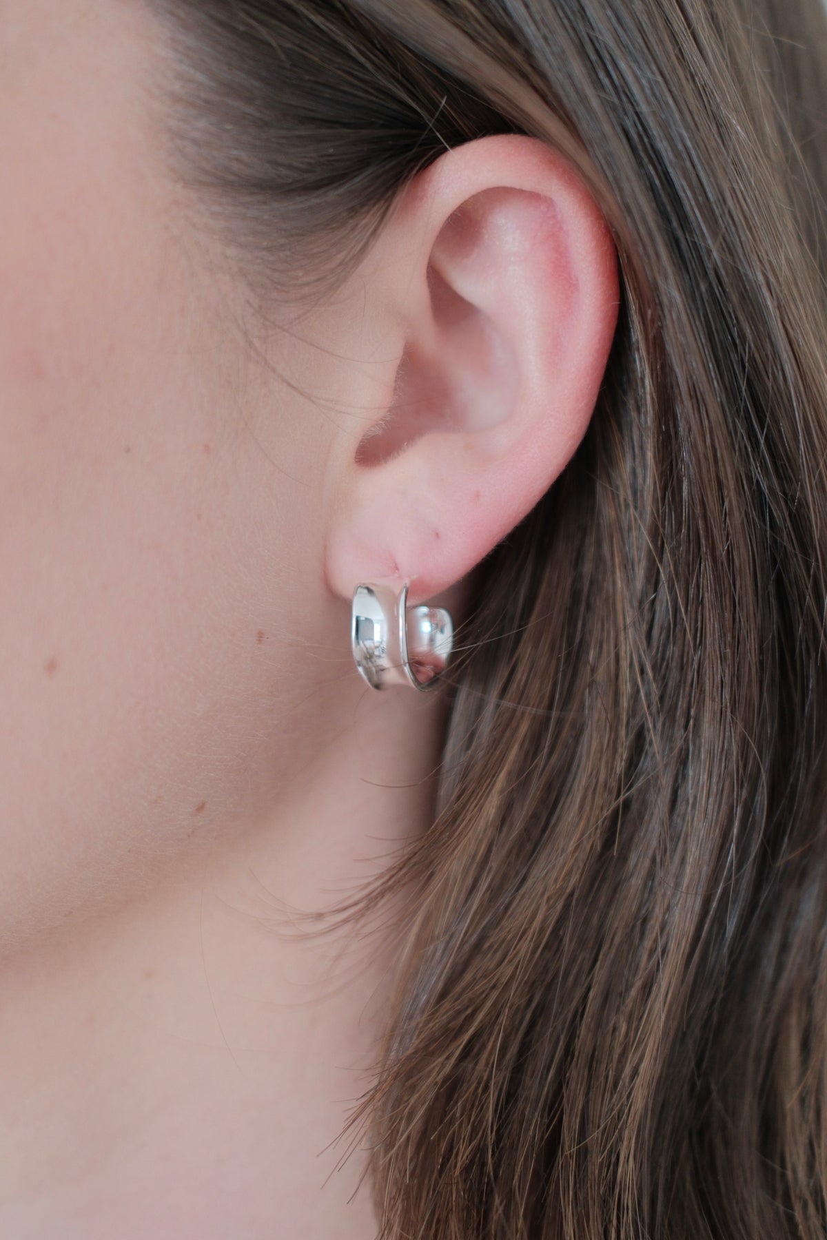 Nina Hoop Silver