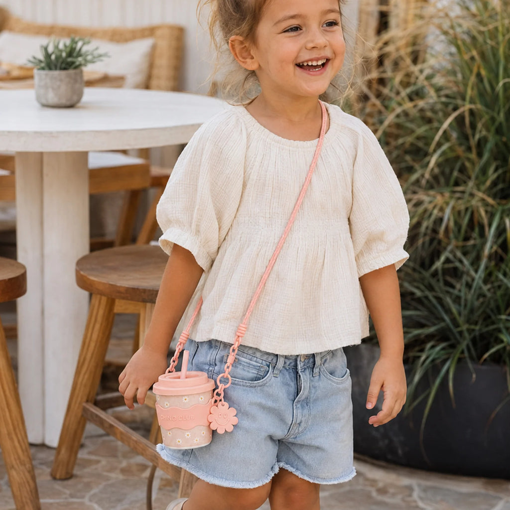 Over Shoulder Lanyard Pink