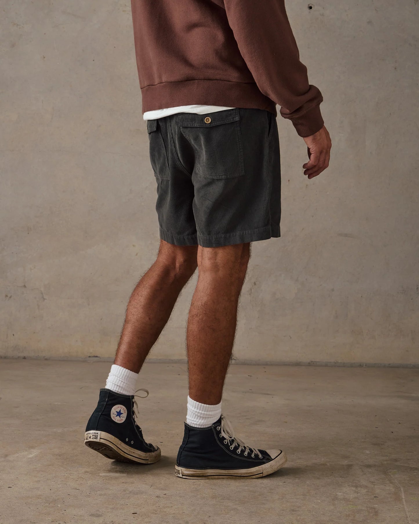 Cord Shorts Slate
