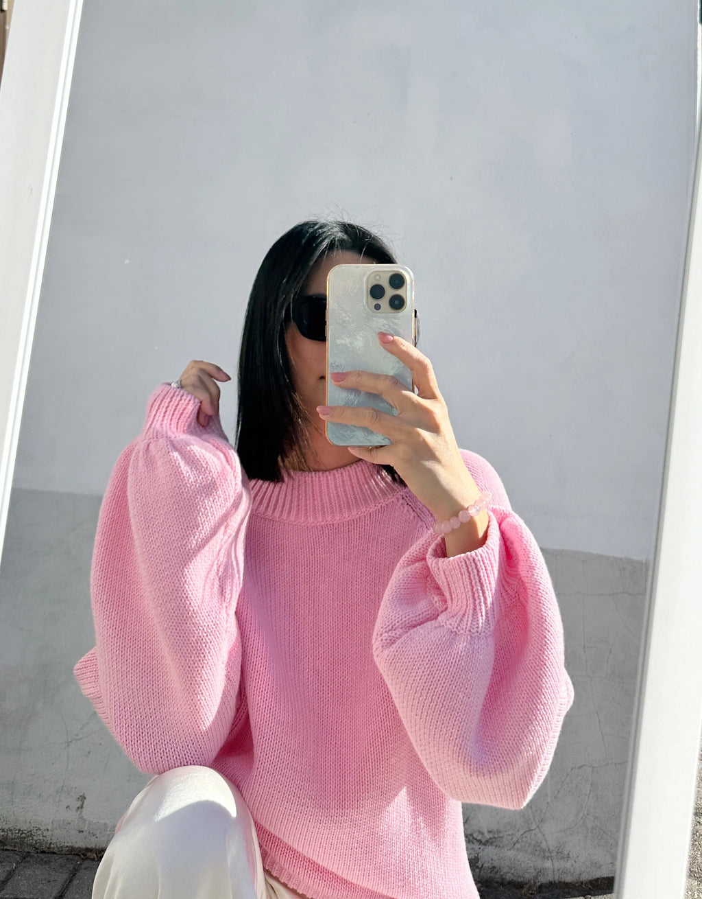 Adult Bea Cotton Knit Pink