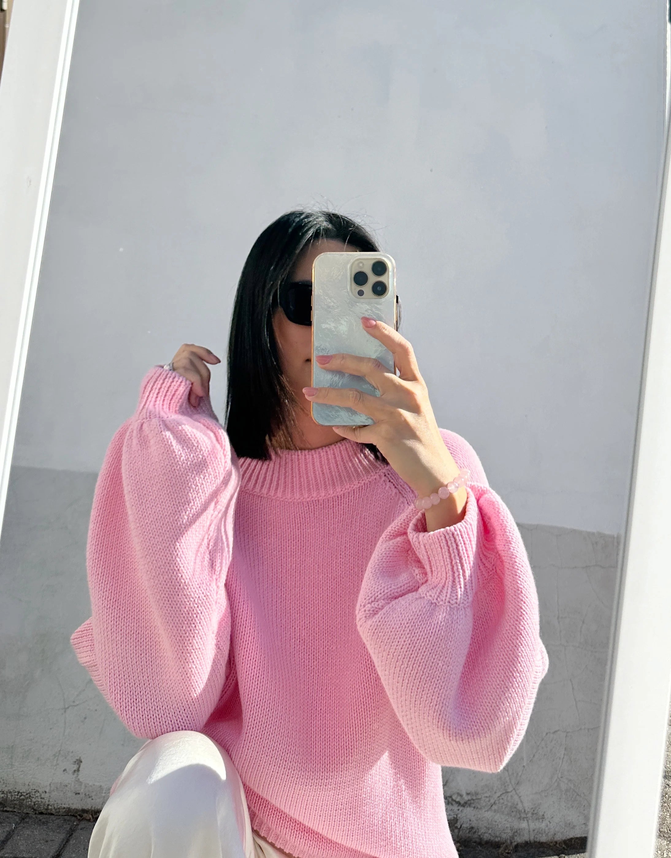 Adult Bea Cotton Knit Pink
