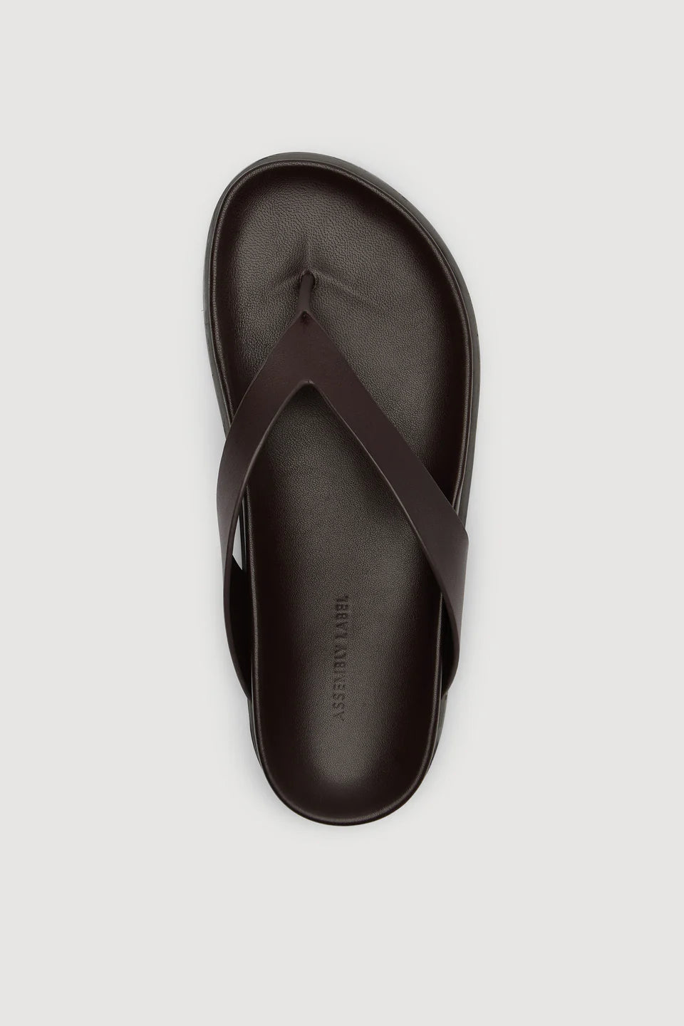 Mela Leather Thong Ganache