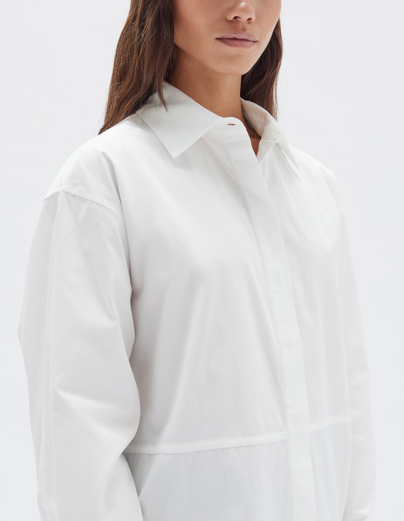 Astrid Poplin Shirt White