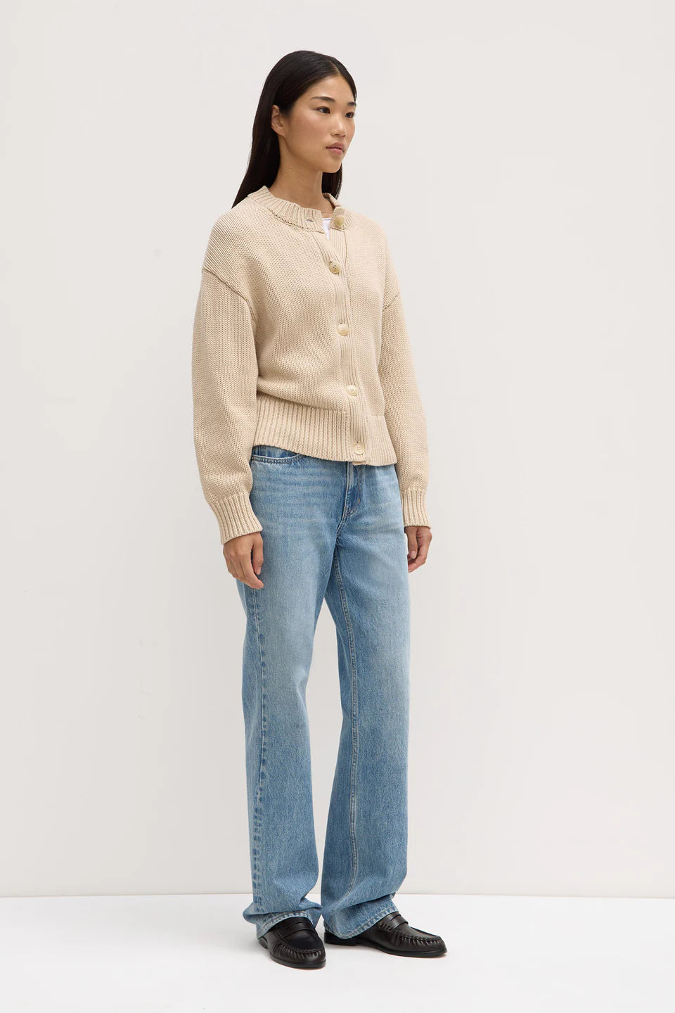 Ava Knit Cardigan Natural