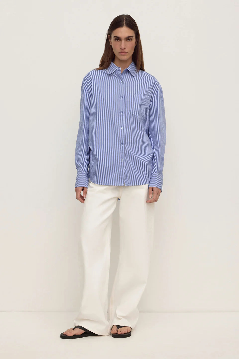 Ava Stripe Poplin Shirt