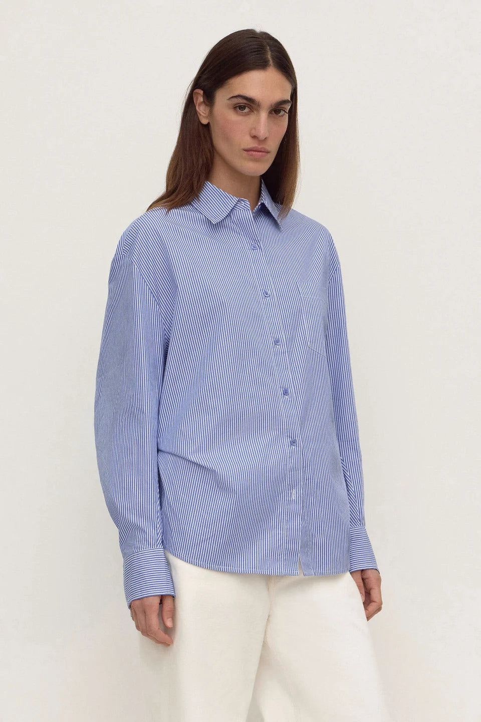 Ava Stripe Poplin Shirt