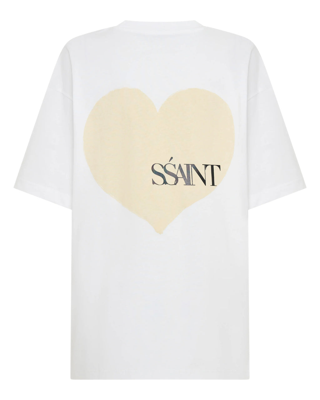 Heart Tee White Cream