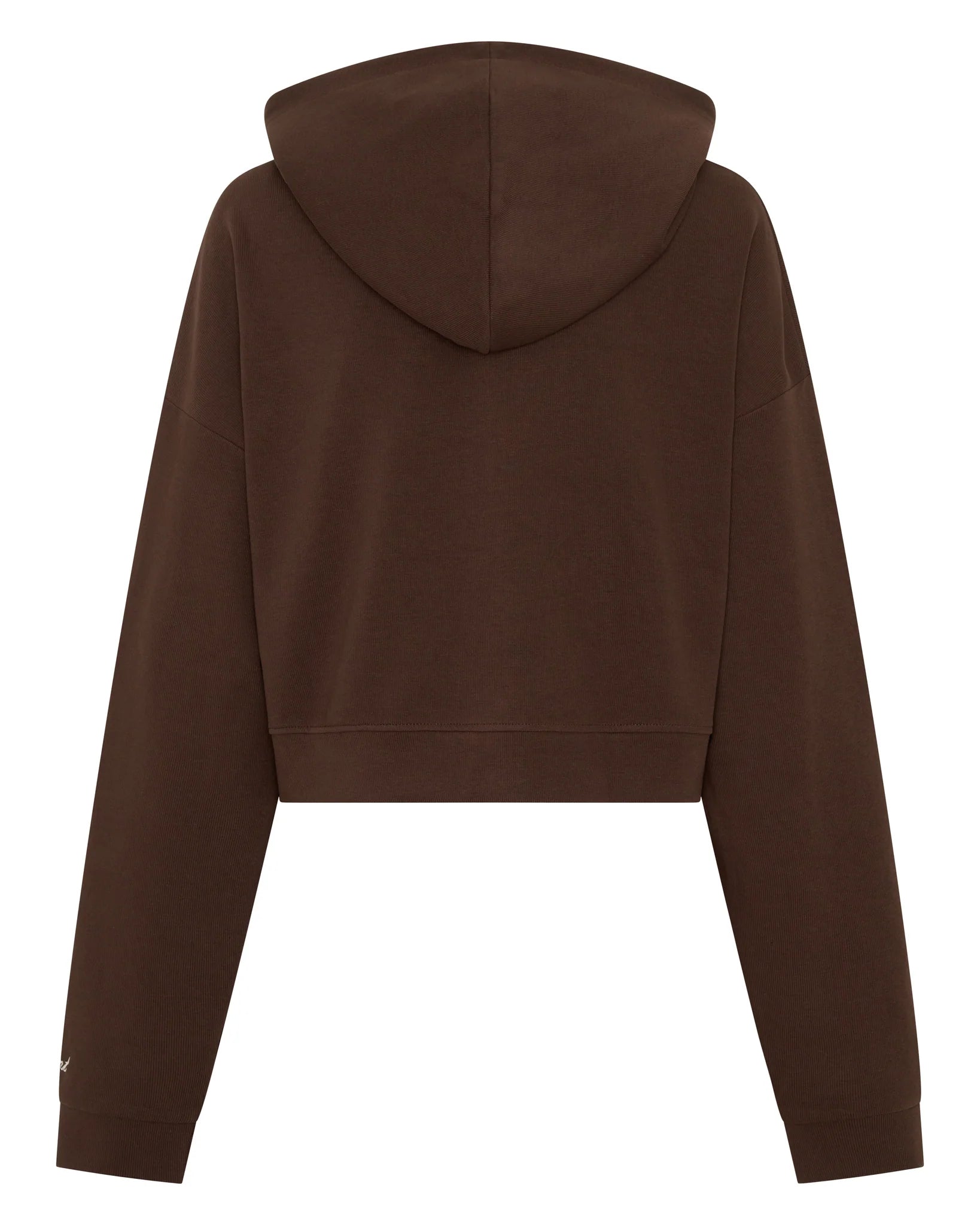 SŚAINT Cropped Hoodie Brown