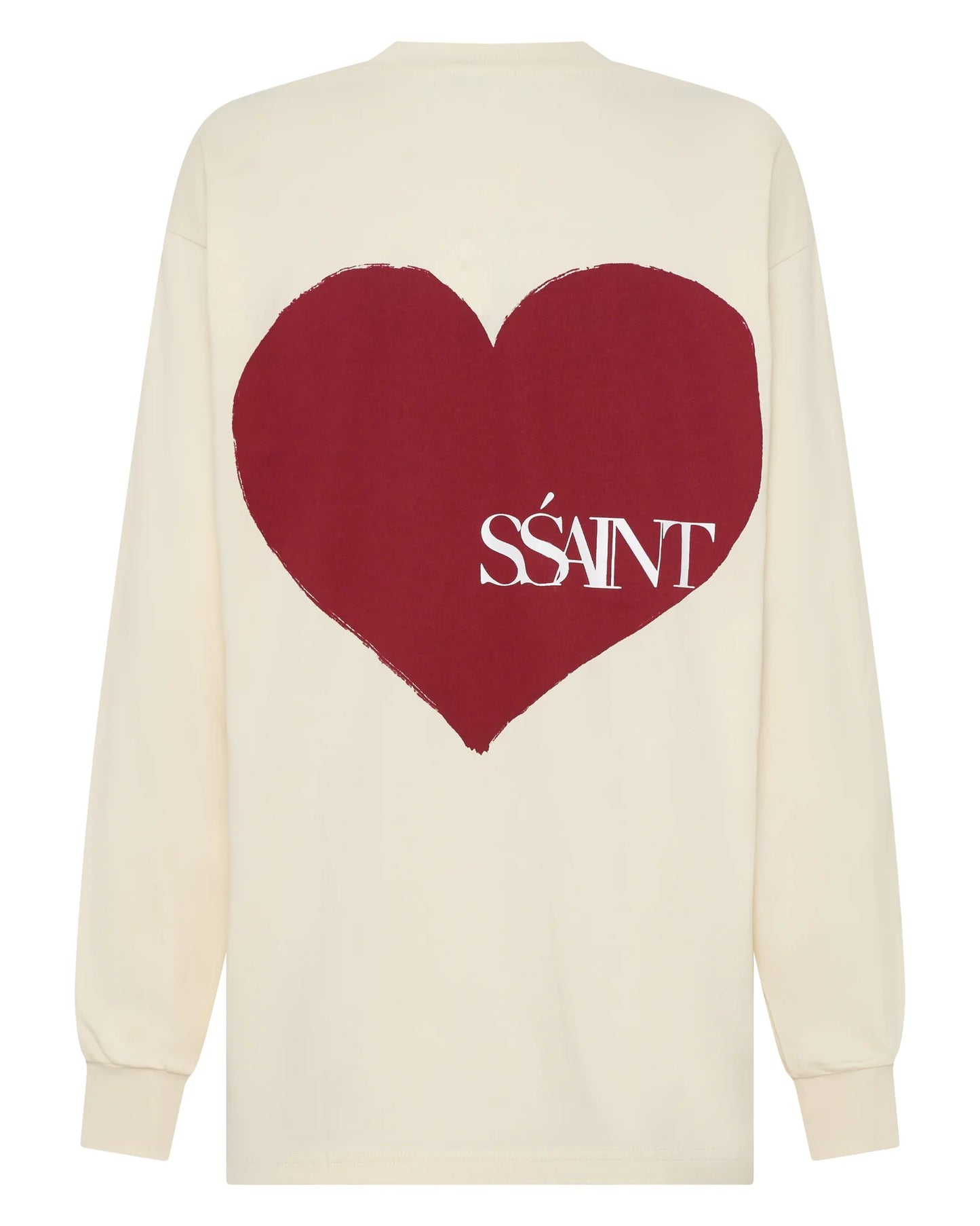 Cherry Heart LS Tee Cream