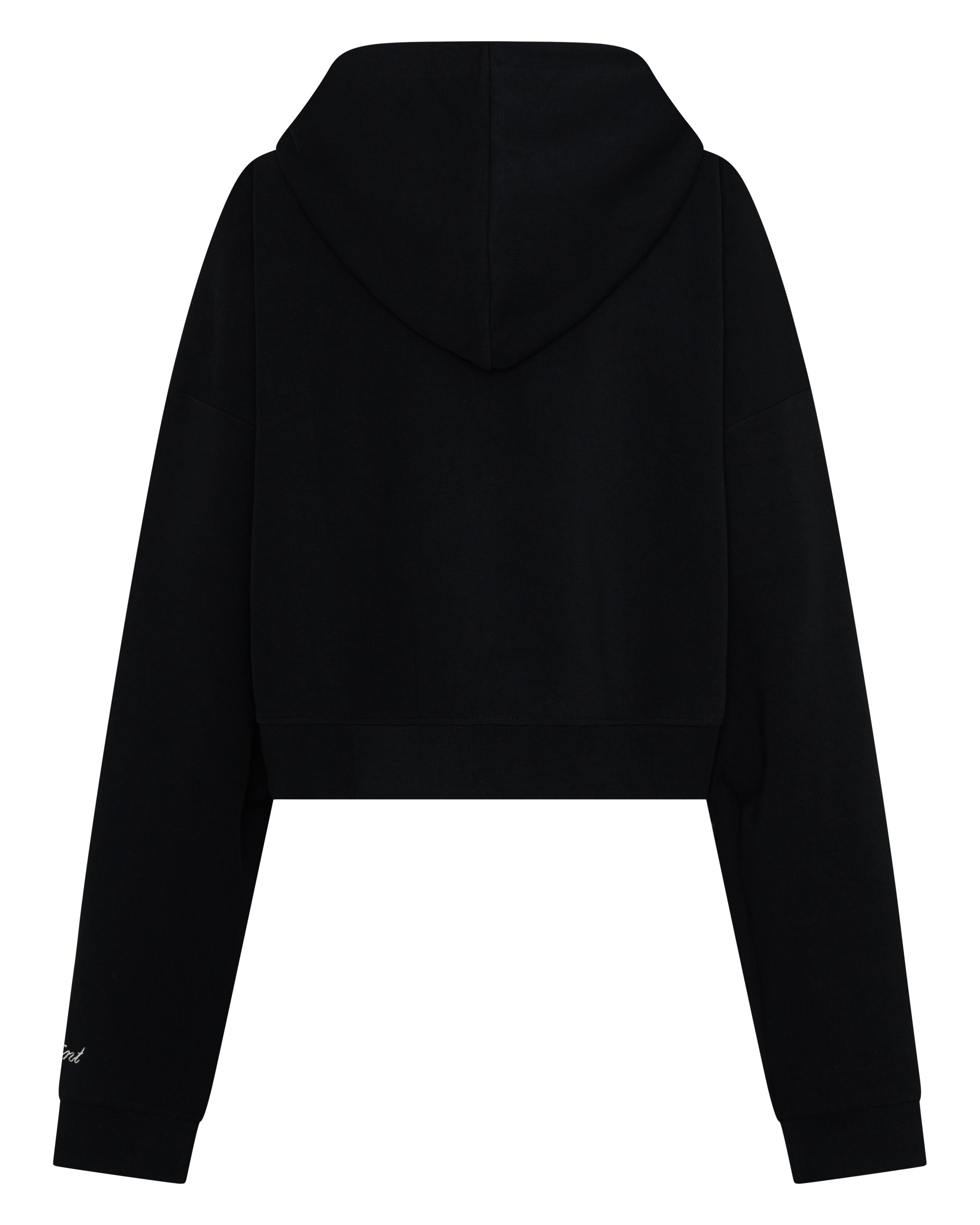 Cropped Hoodie Black Butter