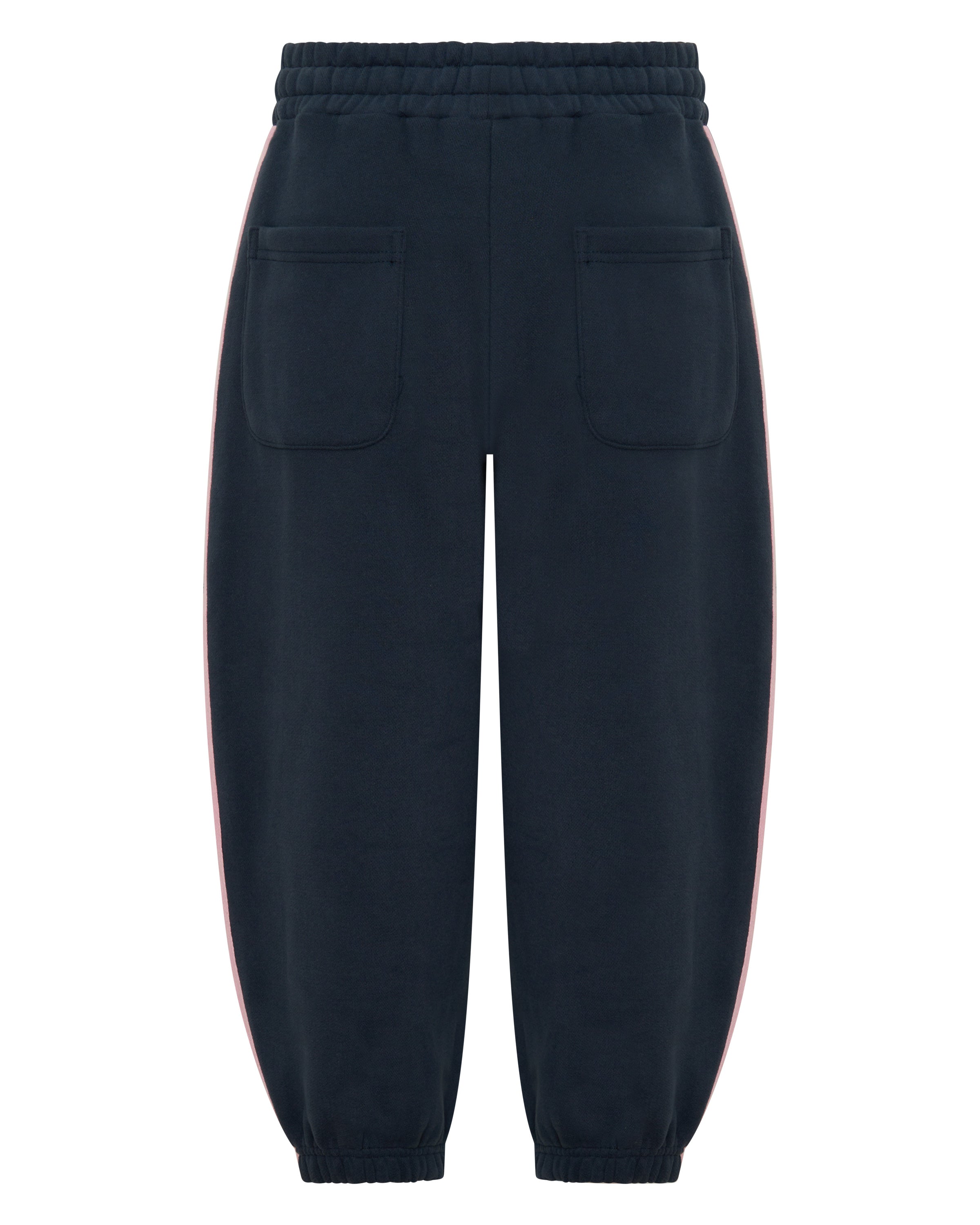 Kids Fleece Track Pant Navy Pink