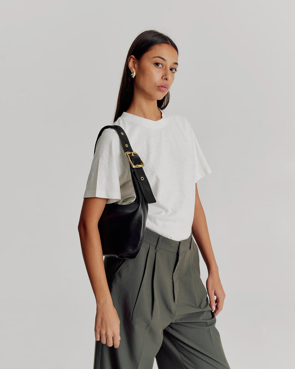 Everyday Croissant Bag Black