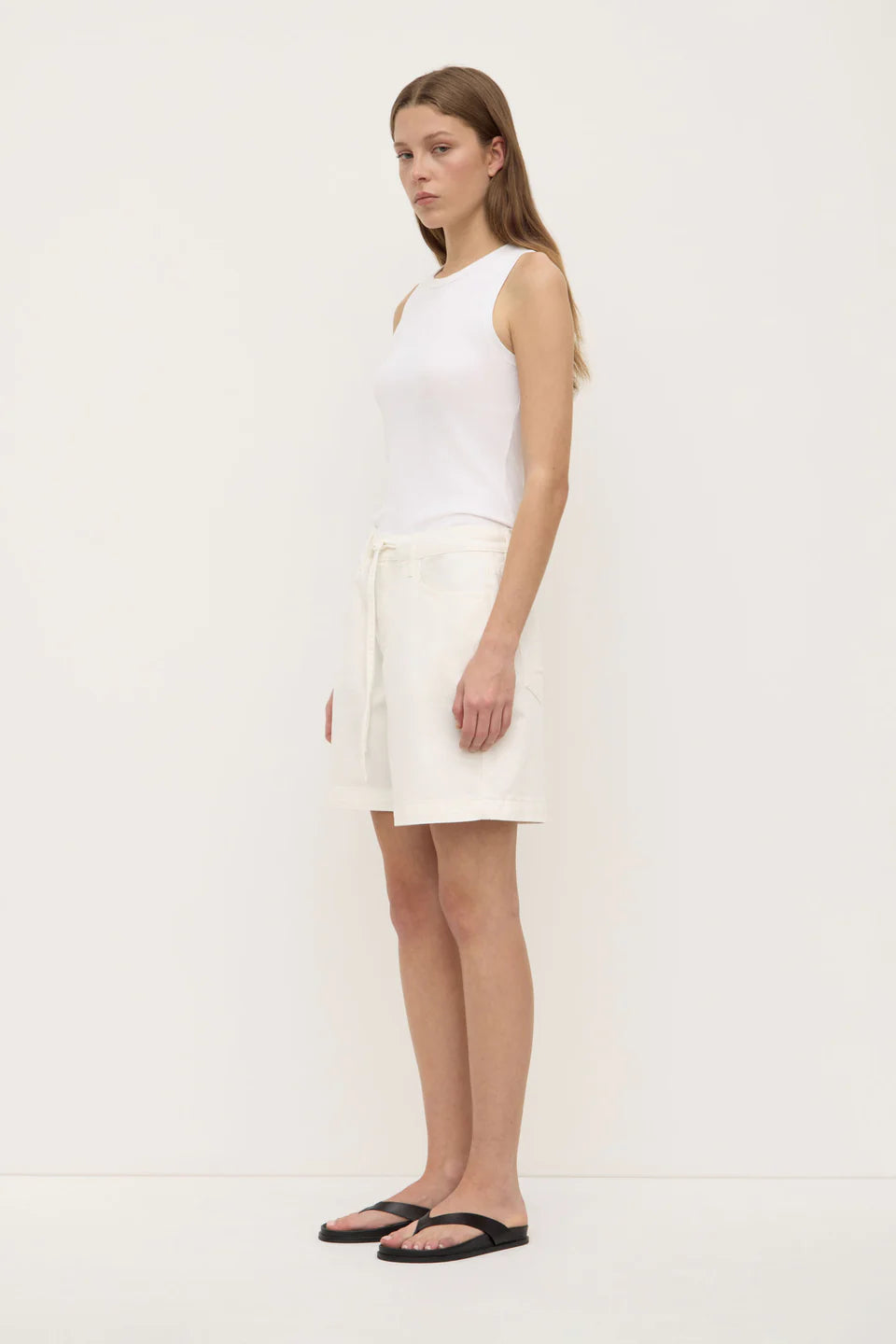 Bobbie Midrise Short Antique White
