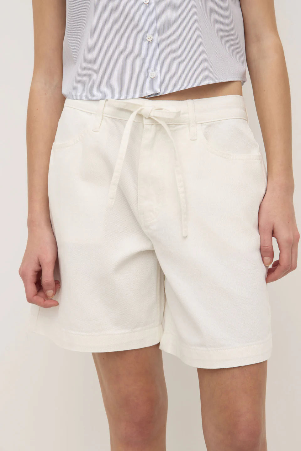Bobbie Midrise Short Antique White