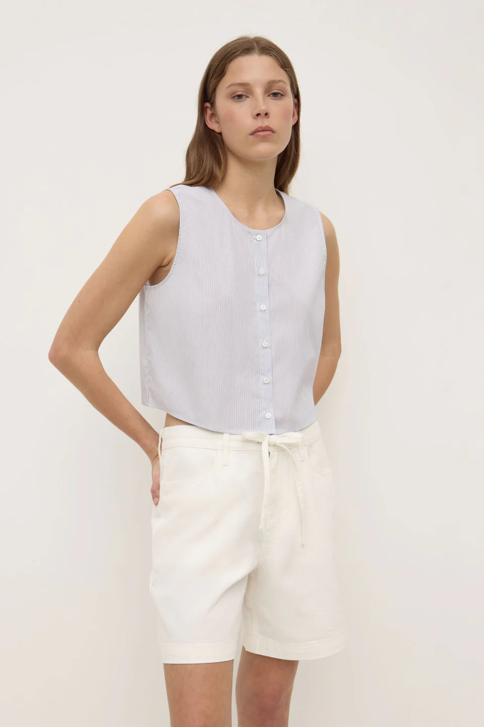 Bobbie Midrise Short Antique White