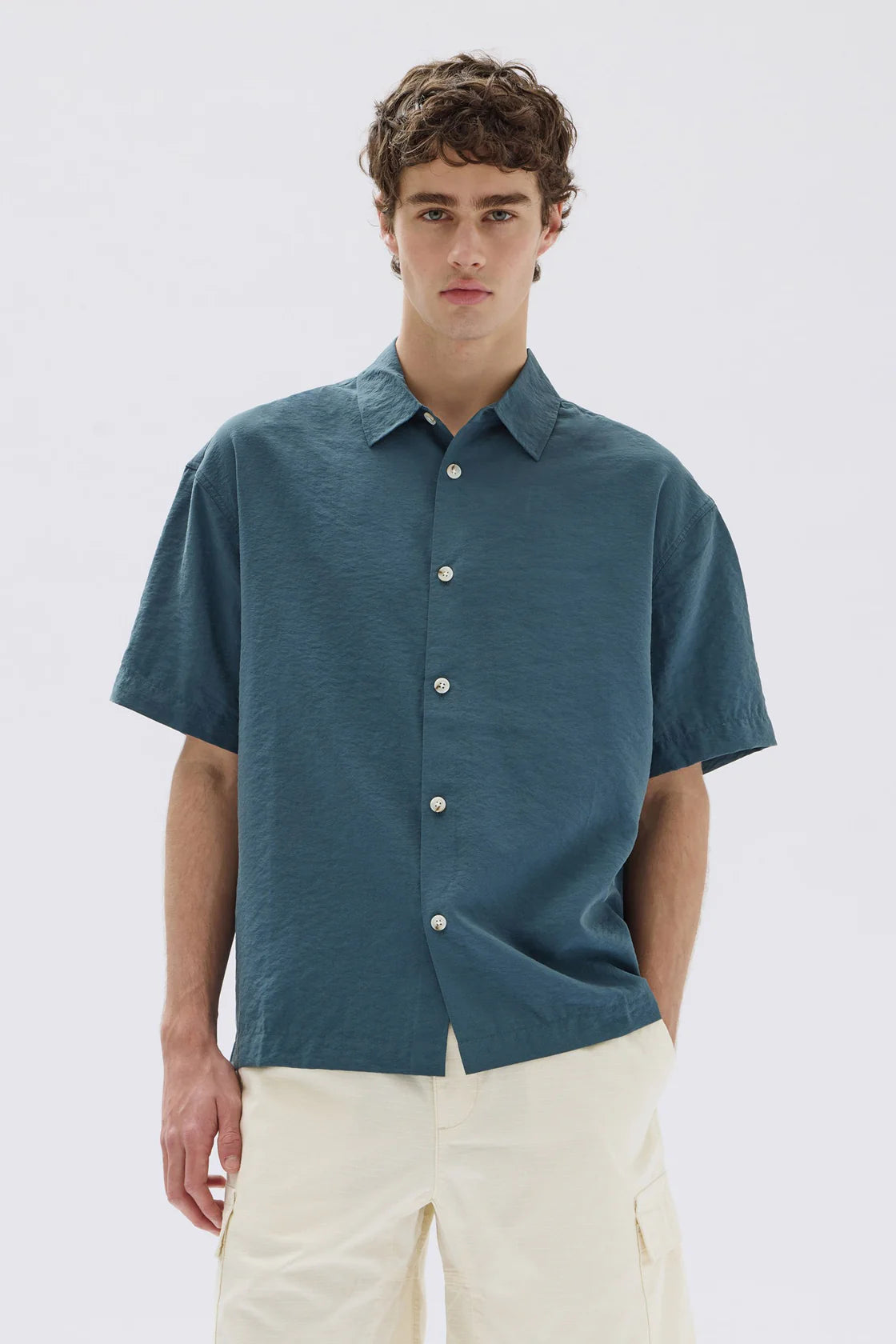 Brook Silk SS Shirt Atlas