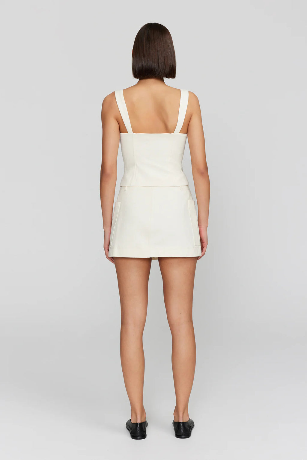 Stassie Wrap Skirt Bone