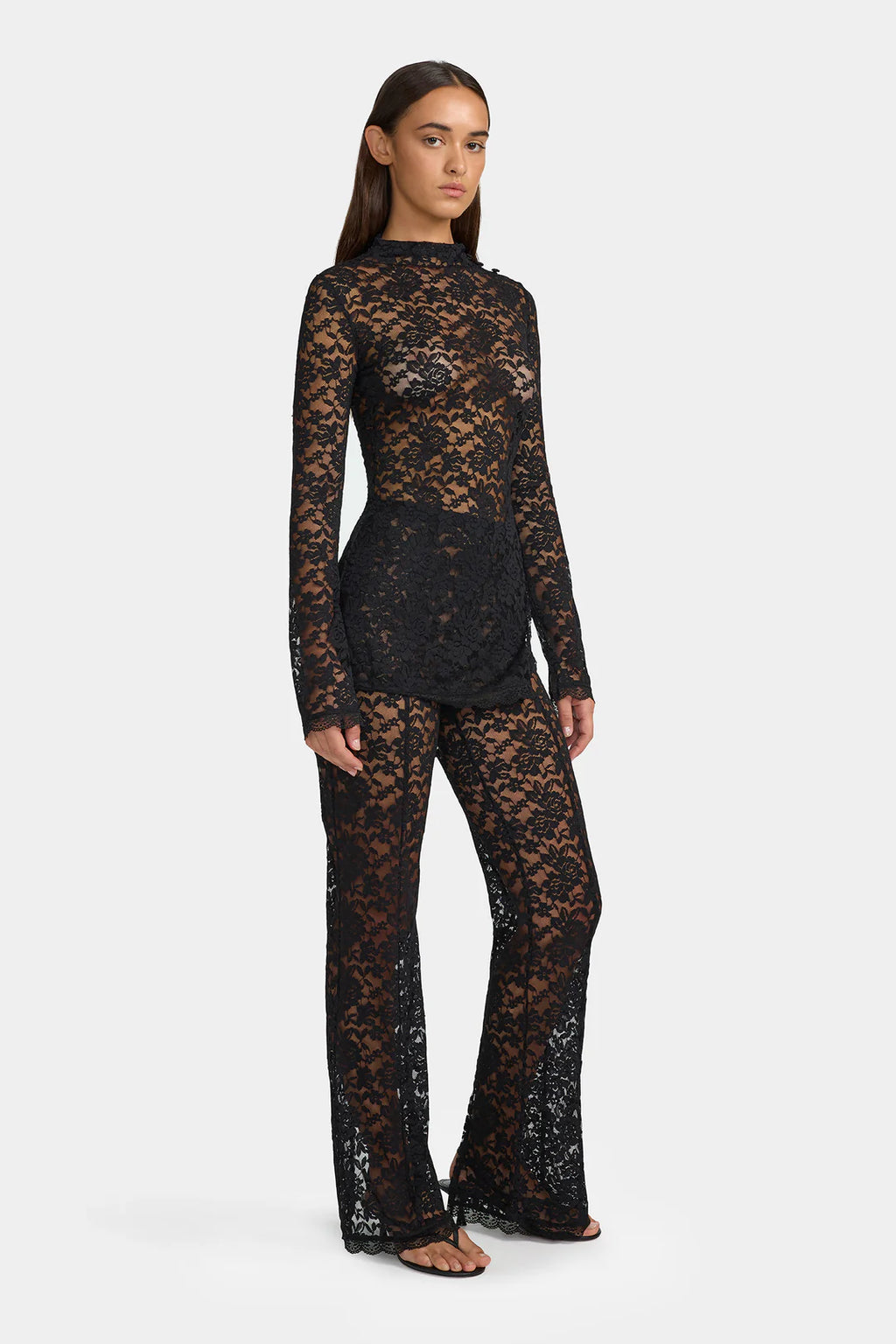 Evangeline Black Lace Pant