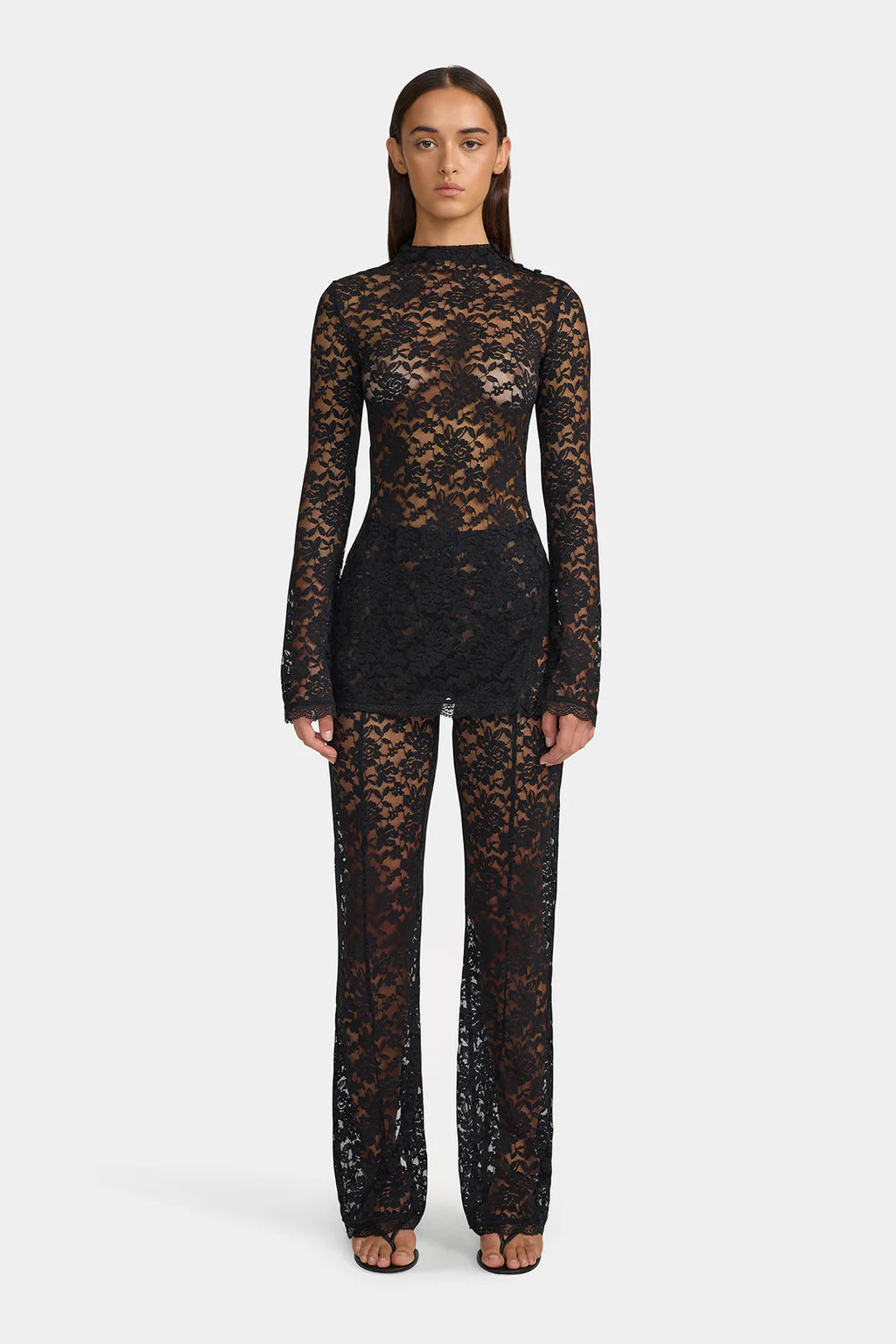 Evangeline Black Lace Pant