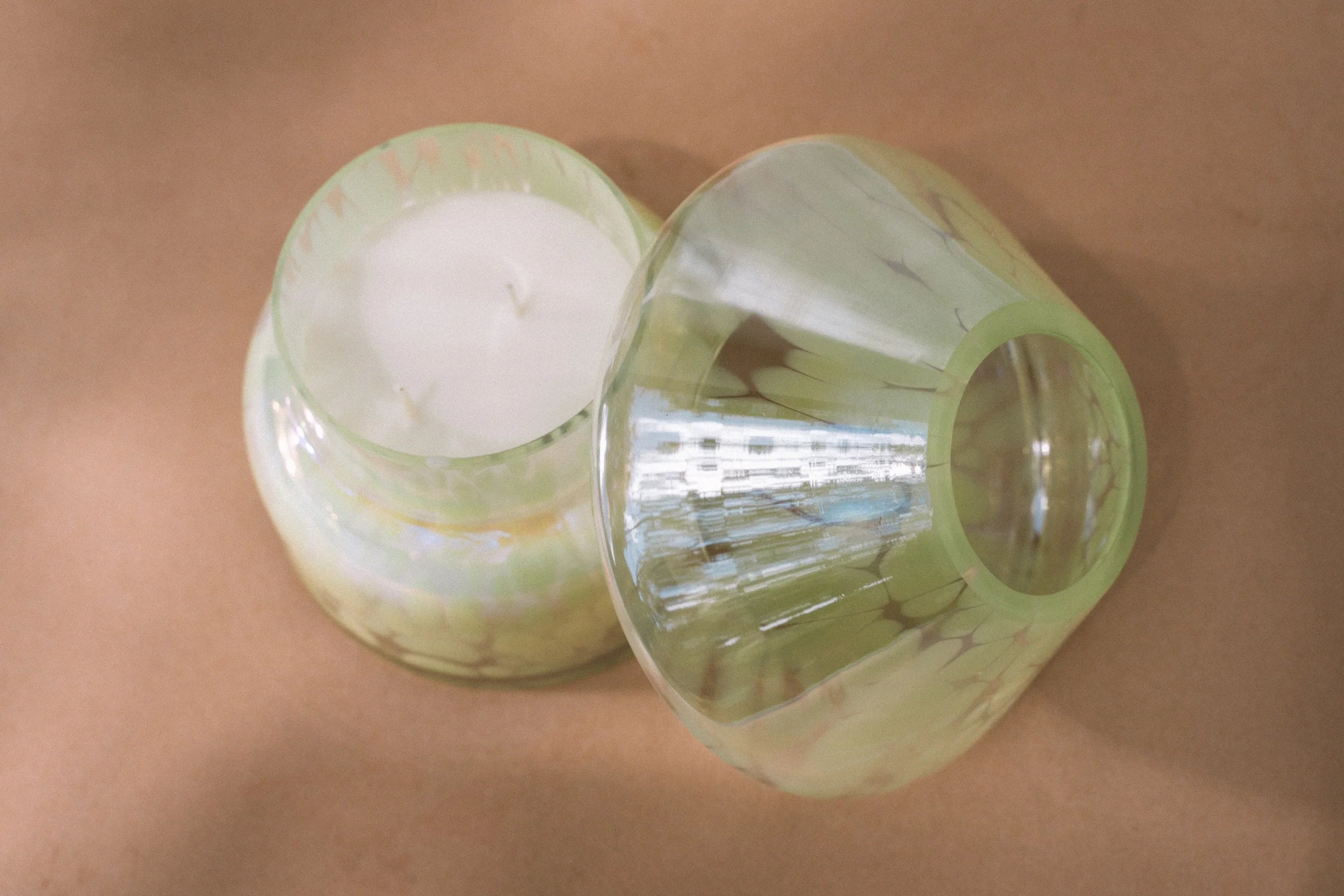 Candle Lamp Fairy Green