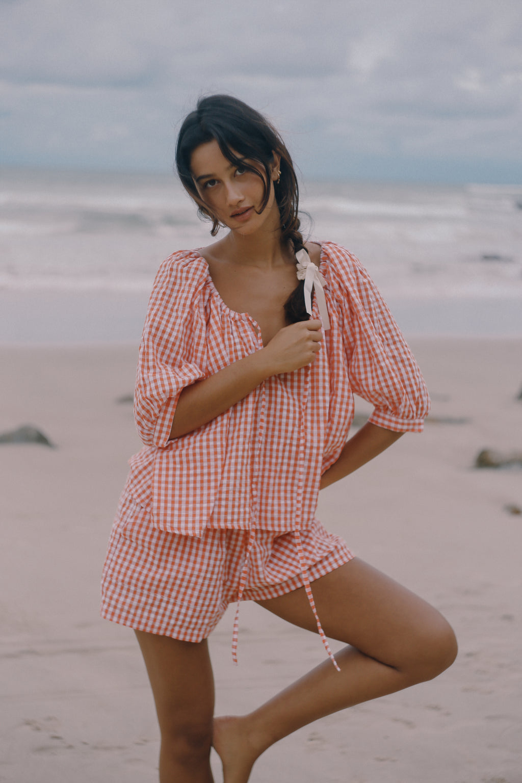 Ava Short Starburst Gingham