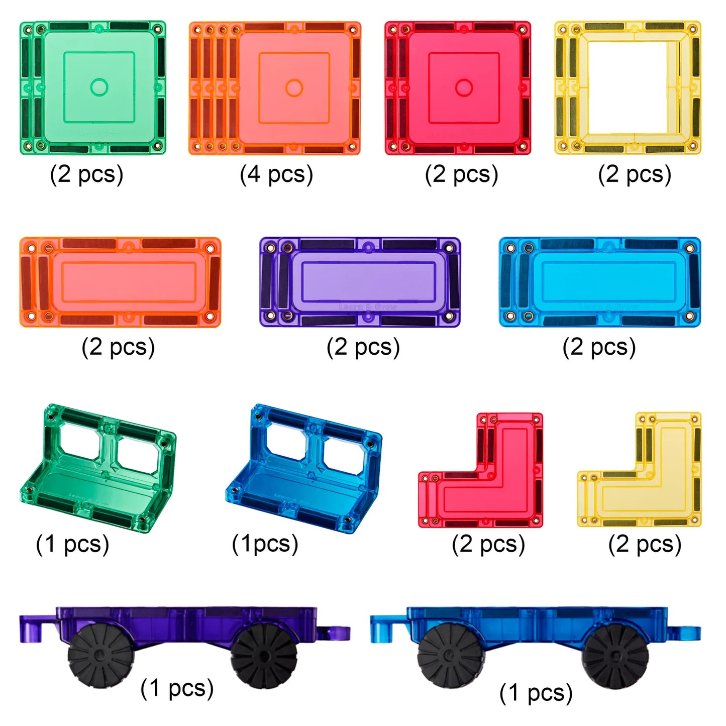 Magnetic Tiles Car Pack 28 Piece