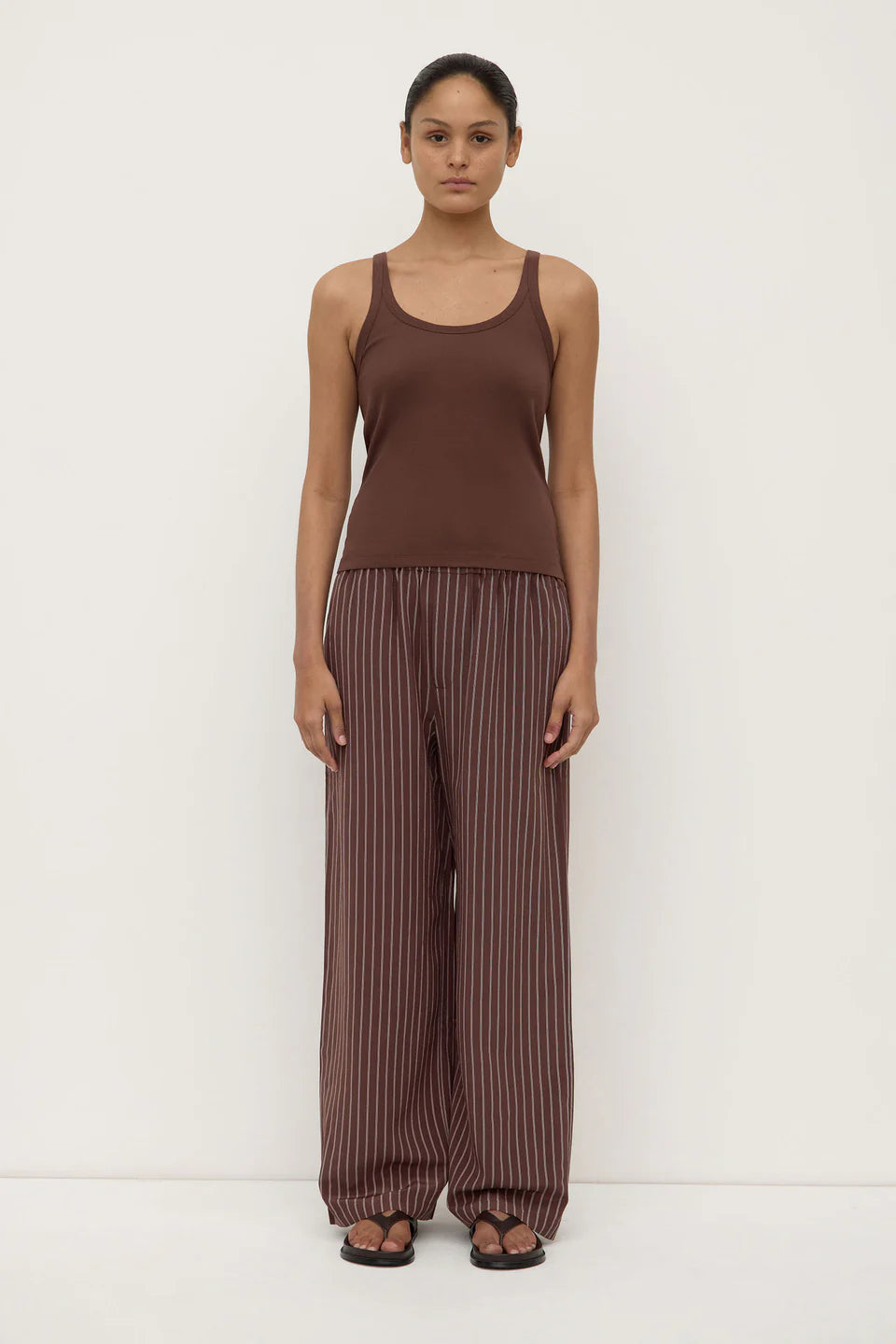 Charlie Rib Tank Espresso