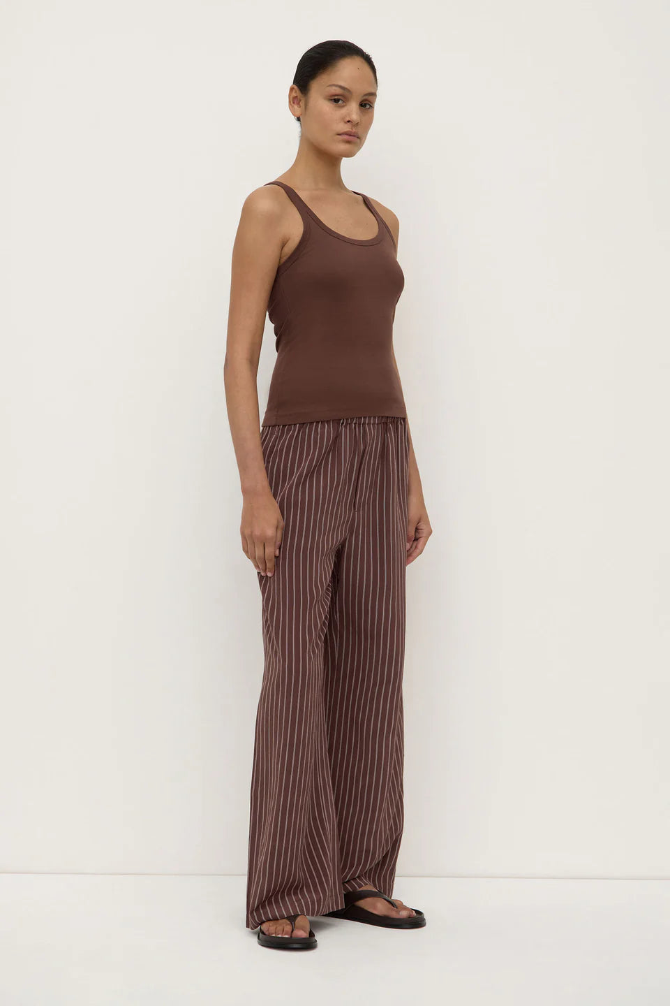 Charlie Rib Tank Espresso