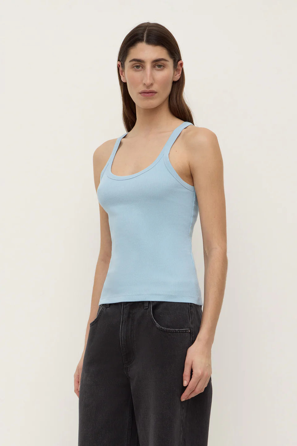 Charlie Rib Tank Salt