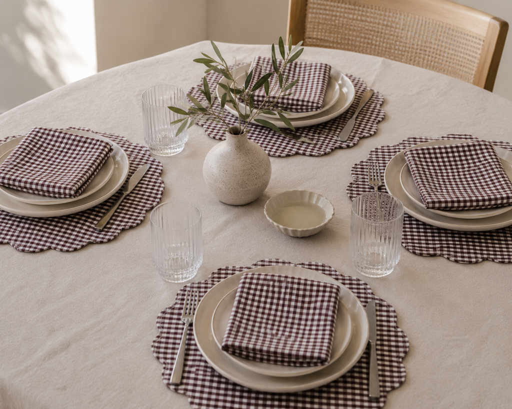 Laredo Cotton Napkins Cocoa S/4
