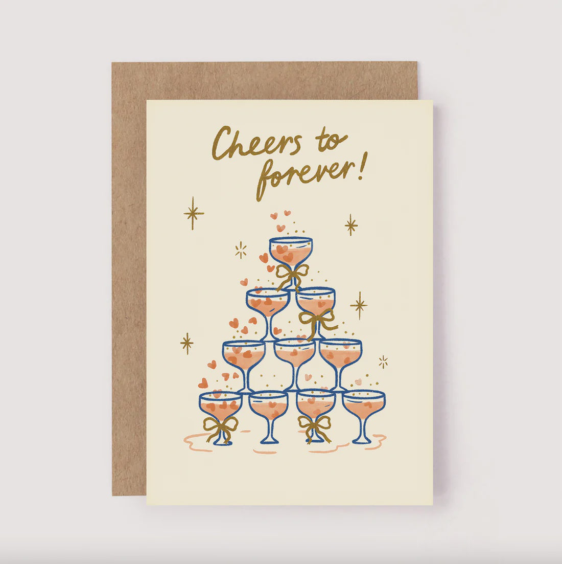 Cheers Card Cheers To Forever Card – plainjanes