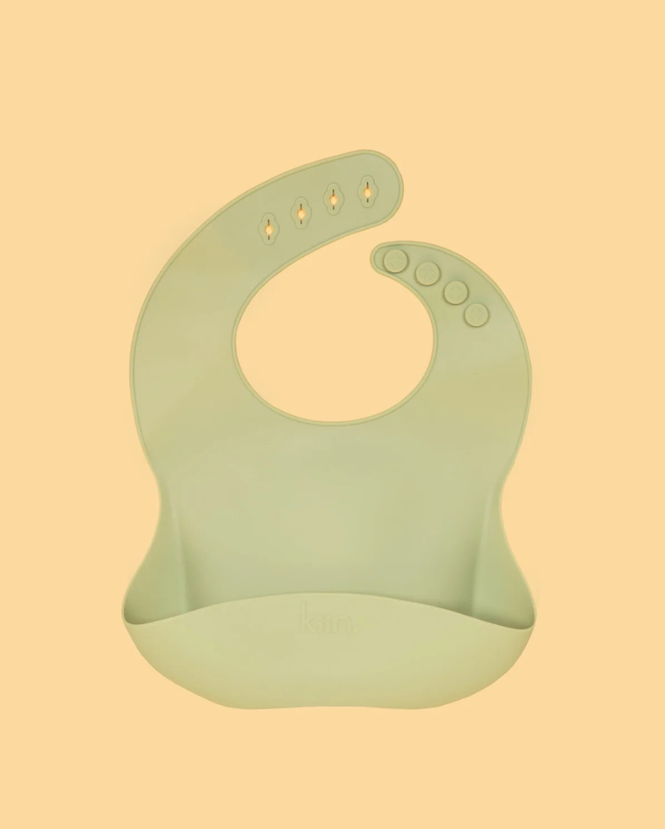 Silicone Bib Sage