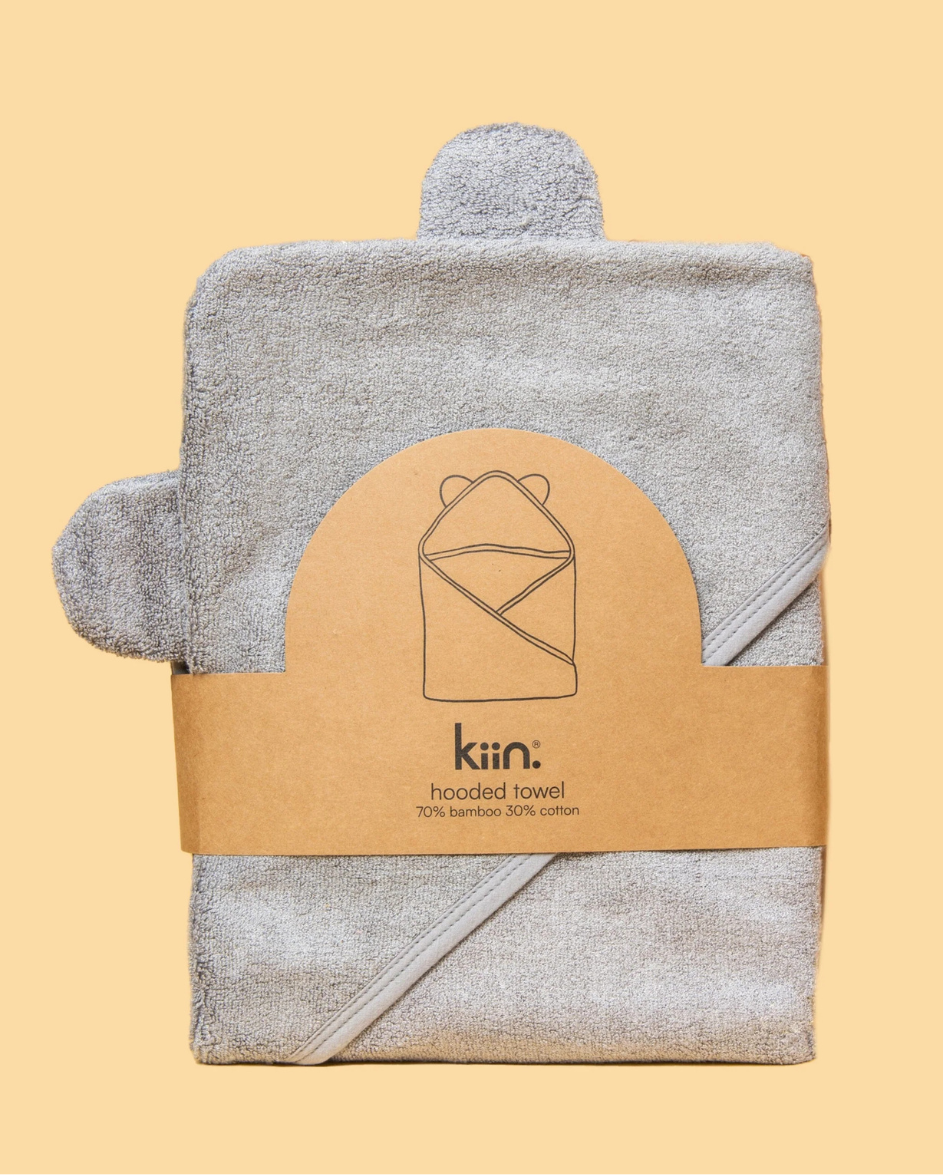 Hooded Towel Dusky Blue